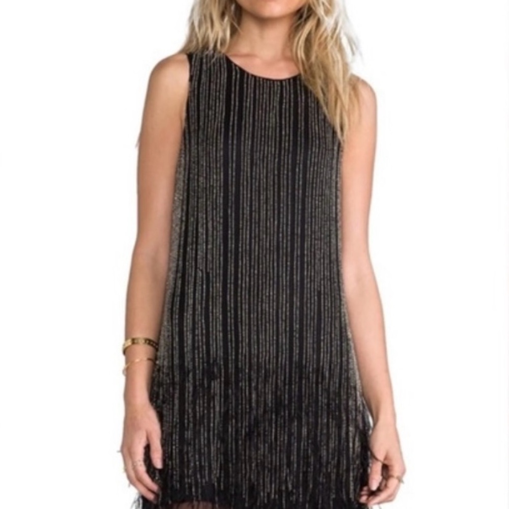 Allegra Beaded Feather Dress
